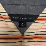 Tommy Hilfiger Cotton Button Down Shirt Striped Roll Tab Sleeves