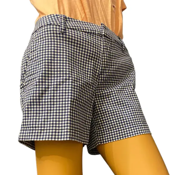 Tommy Hilfiger Hollywood Gingham Shorts Blue White Cotton