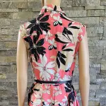 Tommy Hilfiger Belted Floral Fit and Flare Button Front Dress Size 4