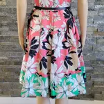 Tommy Hilfiger Belted Floral Fit and Flare Button Front Dress Size 4
