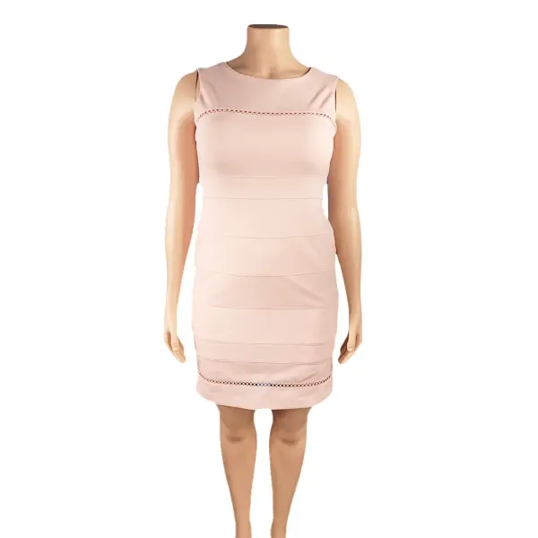 Tommy Hilfiger Pink Sleeveless Sheath Dress Size 14