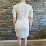 Tommy Hilfiger Ivory Floral Textured Knit Sheath Dress