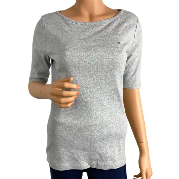 Tommy Hilfiger Boat Neck Elbow Sleeve Tee