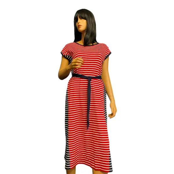 Tommy Hilfiger Striped Sneaker Dress with Removable Belt