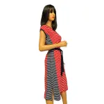 Tommy Hilfiger Striped Sneaker Dress with Removable Belt