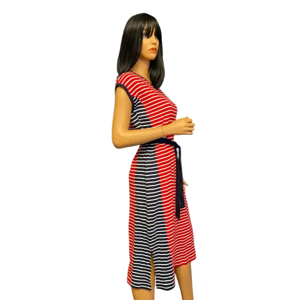 Tommy Hilfiger Striped Sneaker Dress with Removable Belt