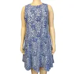 Tommy Hilfiger Floral Lace Fit and Flare Dress with Scalloped Hem