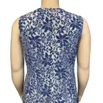 Tommy Hilfiger Floral Lace Fit and Flare Dress with Scalloped Hem