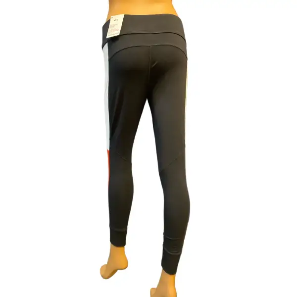 Tommy Hilfiger Sport Colorblock Leggings Navy White Red Foldover Waist Size M