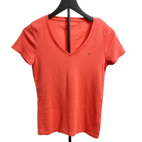 Tommy Hilfiger Flag Logo V-Neck Tee