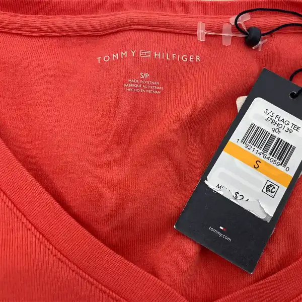 Tommy Hilfiger Flag Logo V-Neck Tee