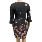 Product Name: Tommy Hilfiger Bell-Sleeve Floral Border Print Dress