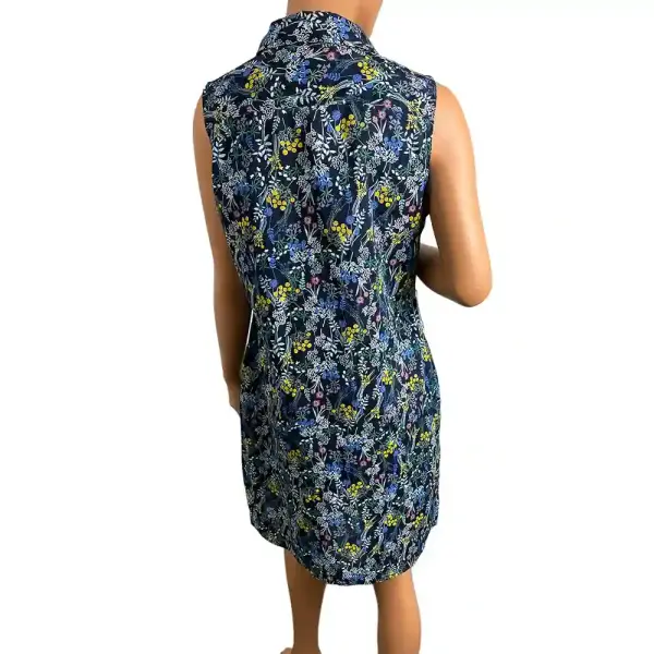 Tommy Hilfiger Floral Sleeveless Button-Front Dress