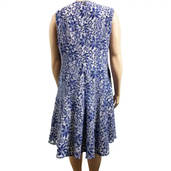 Tommy Hilfiger Blue Lace Flare Dress