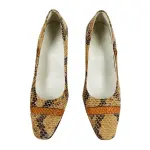 Snakeskin Print Classic Pumps