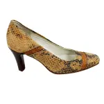 Snakeskin Print Classic Pumps