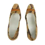Snakeskin Print Classic Pumps