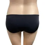 Vanity Fair Black Silky Soft Stretch String Bikini