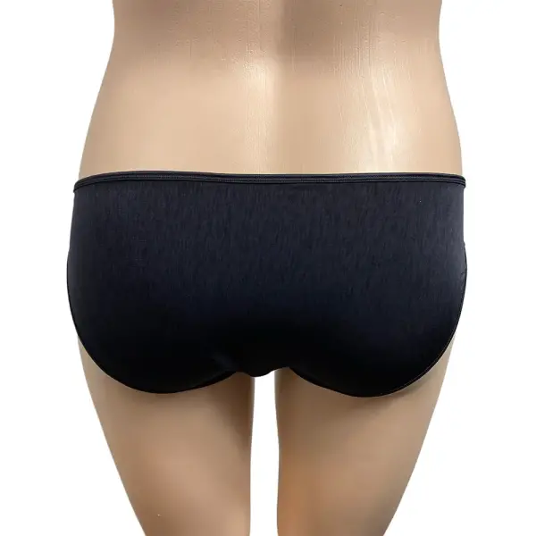 Vanity Fair Black Silky Soft Stretch String Bikini