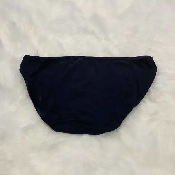 Vanity Fair Black Silky Soft Stretch String Bikini