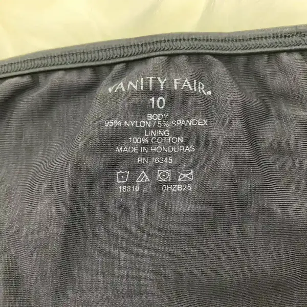 Vanity Fair Black Silky Soft Stretch String Bikini