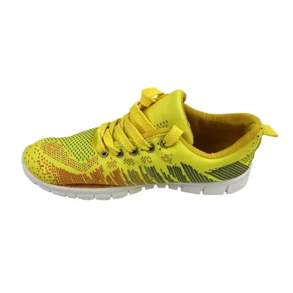 Via Pinky Collection Yellow Lace-Up Athletic Sneakers Size 5.5