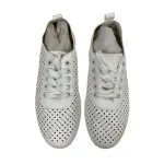 Weeboo White Cutout Lace-Up Sneakers Women's Size 5