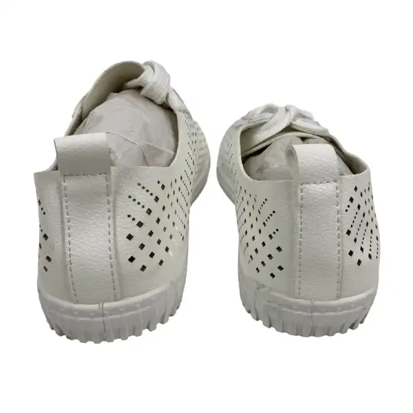 Weeboo White Cutout Lace-Up Sneakers Women's Size 5