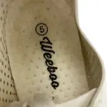 Weeboo White Cutout Lace-Up Sneakers Women's Size 5
