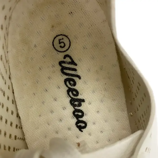 Weeboo White Cutout Lace-Up Sneakers Women's Size 5