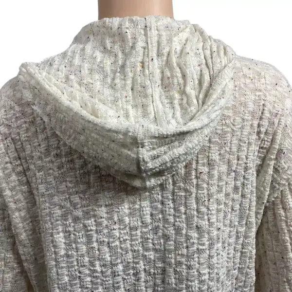 Free People Baja Babe Confetti Speckled Hacci Hoodie Sweater