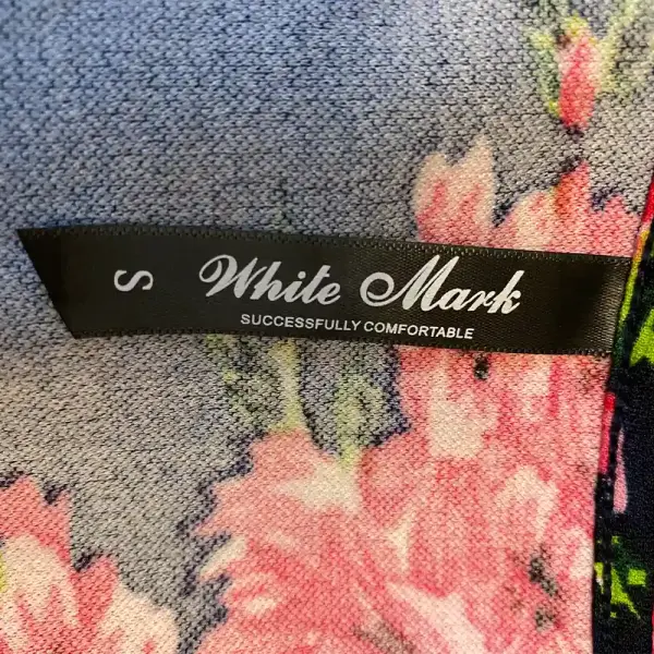 White Mark Floral Print Fit and Flare Dress