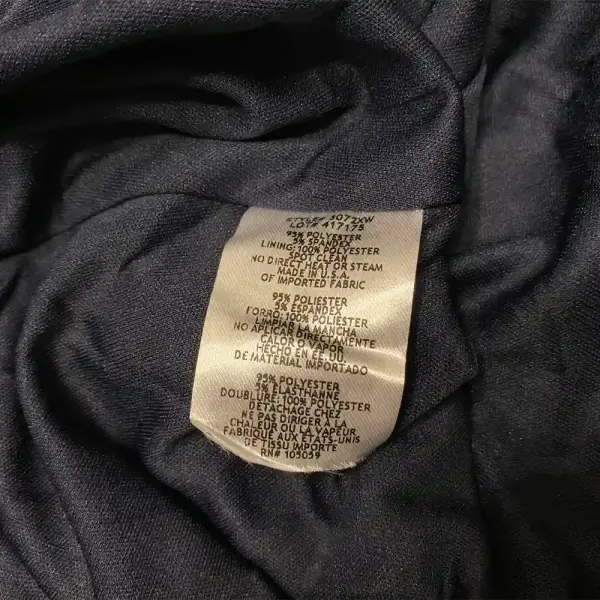 Xscape Embellished Sleeve Gown Ruched Faux Wrap Navy Blue